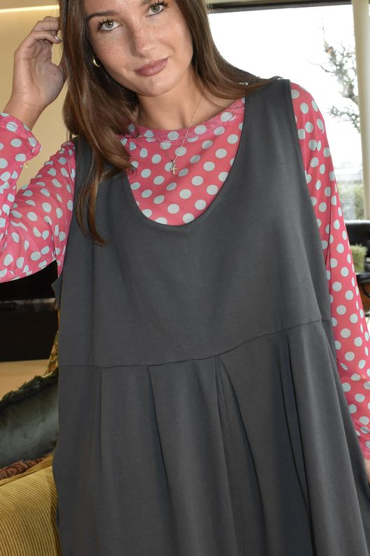 Bobby Mesh Layering Top Dopamine Dot Hot Pink Seafoam /20 Pre order 4 days